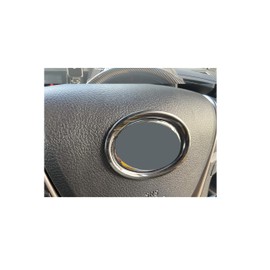 IDT Mini Wess 30 Series Alphard Vellfire Black Steering Emblem Ring Garnish Handle Cover Toyota First Late (Black)