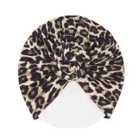 LDDCX Donuts Baby Hats - Gorros de bebé con nudo turbante para niña, gorro de leopardo para bebé (LDZ65), Leopard Hat Kids, Talla única