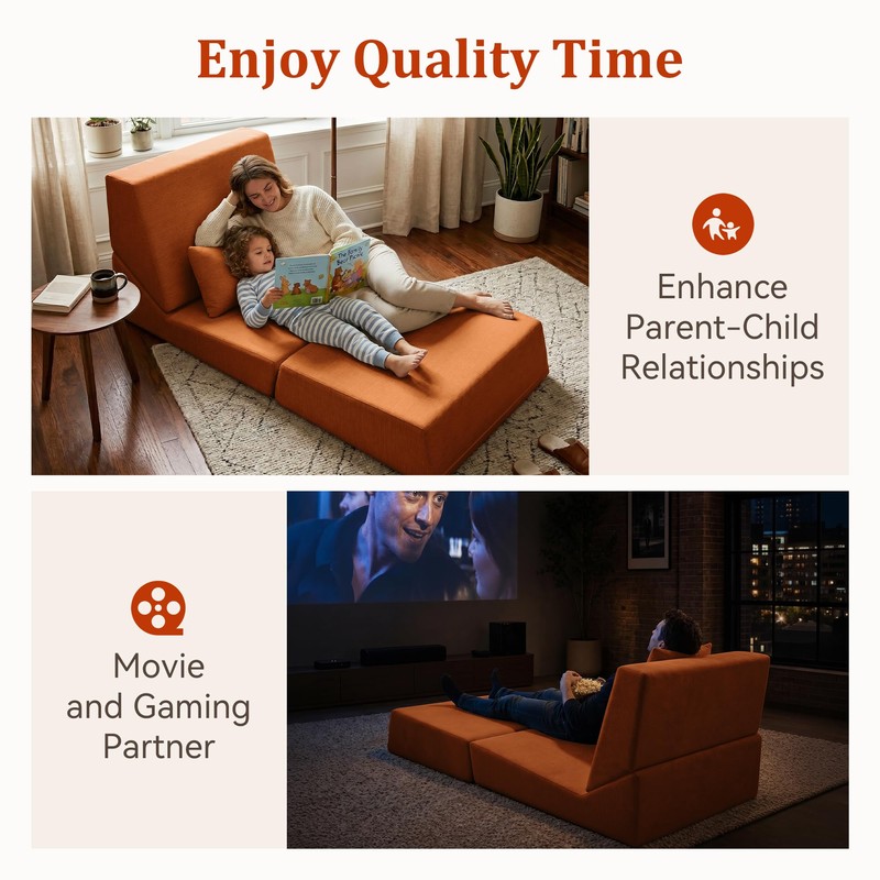 Fold Out Chair Bed, Folding Sofa Bed, 3 in 1