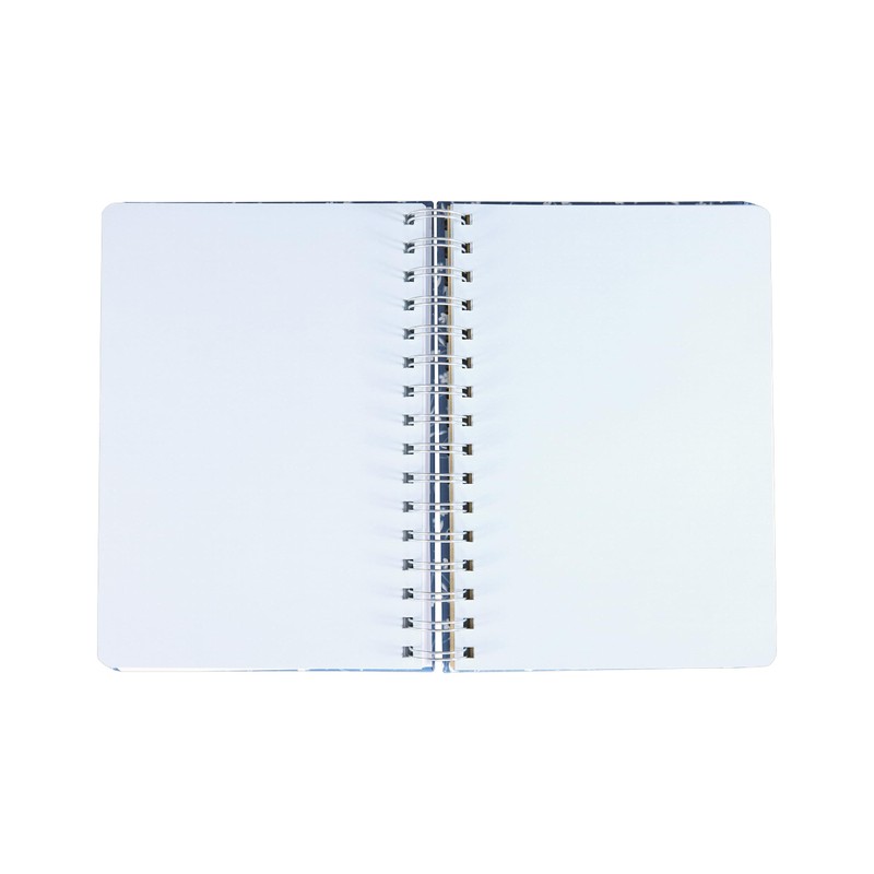 Idena 11366 Notebook A5 with 66 Stickers, Blue, Journal with
