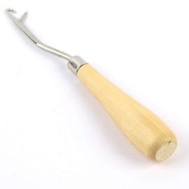 ccHuDE 3 Pcs 6.3 Inch Wooden Bent Latch Hook Tool Crochet Hook Needle Hook Set for Rug Making Braid Hair