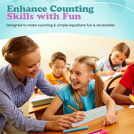 Dry Erase Number Line, Double Sided Whiteboard, 1 Pack 4x12, Side 1 1-10 Side 2 1-20 with Blank Math Sentence