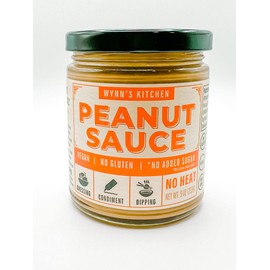 Wynn's Kitchen Vegan- NO SUGAR- Keto Friendly Peanut Sauce 9 OZ (255g)