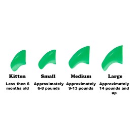 Purrdy Paws 6 Month Supply Soft Nail Caps for Cats Green Kitten - Extra Adhesives