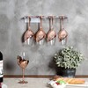 MyGift Clear Acrylic Wine Glass Holder Wall Mounted Stemware Hanging