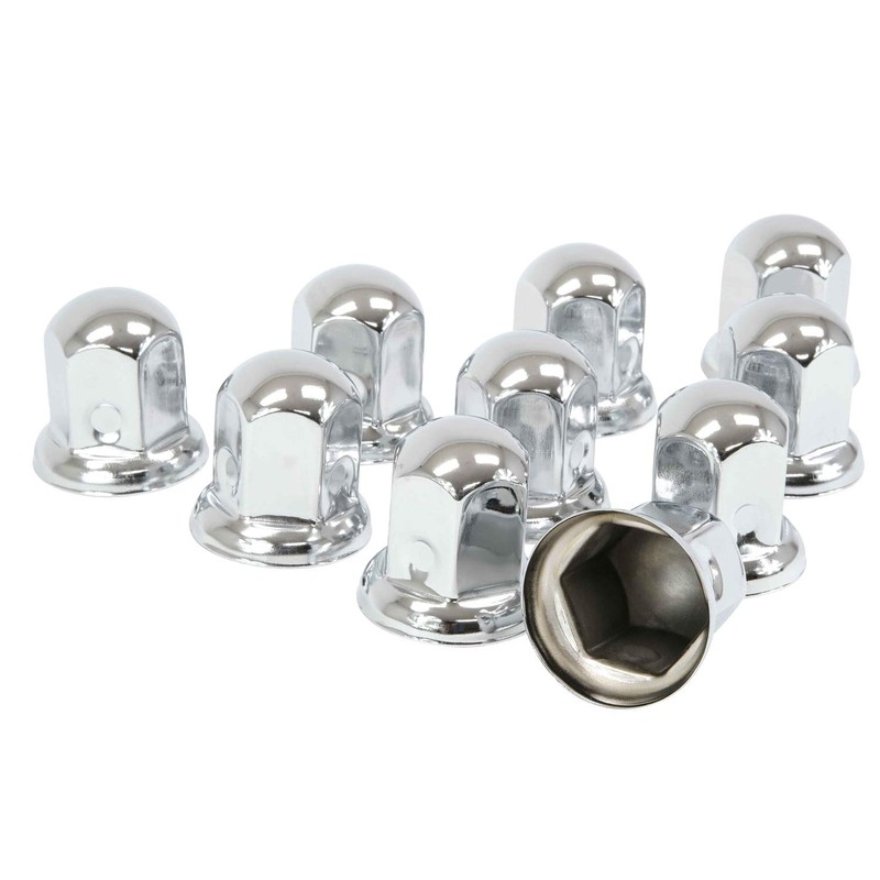 Mytee Products Chrome Metal Lug Nut Covers, 2"(H), fits 33mm,