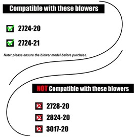 Rozlchar Stocky Car Drying Nozzle for 2724-20/2724-21 Leaf Blower, Compatible for Milwaukee Leaf Blower for Drying, Snow Blowing, Purging Cars, Trucks, Tool Boxes(1 Pack, No Tool)