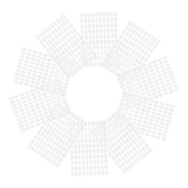 Mikinona Nail Art Sticker Glue Double-sided Tape Oval Shape Nail Glue Double-sided Tape 10 Sheets Package