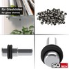 SOTECH Pack of 100 Glass Floor Support for 5 mm