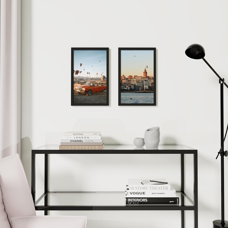 Vittanly 11x17 Poster Frame, Display Picture 8x12 with Mat or