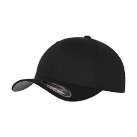 GIDUTEX Flexfit Unisex Wooly Combed Cap Pack of 2 Including Lanyard Baseball Cap Baseball Cap by, black