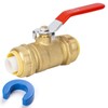 ﻿JUWO 1" Push to Connect Ball Valve for PEX, Copper,