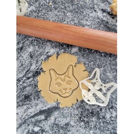 Maine Coon Cat Cookie Cutter, 3 inch, Face Shape