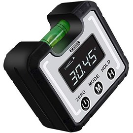 eOUTIL Digital Angle Finder Magnetic & Level Bubble Vial 4 X 90Â°Angle Gauge Inclinometer, Mini Level Bevel Gauge Protractor for Woodworking, Building, Table Saw, Vertical Wall