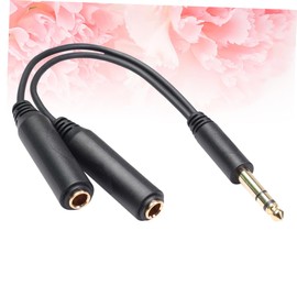 jojofuny Stereo Audio y Splitter Adapter Male to Female Cable for Headphones and Speakers Connects to Laptop High Transmission Rate Shielding Compact Design