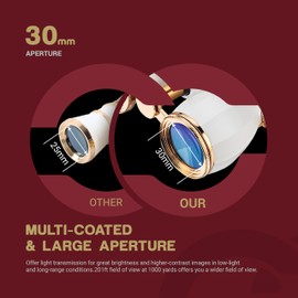 ESSLNB Opera Glass Theatre Glass 4 x 30 mm All Optics Glasses Antique Binoculars for Theatre Concert Opera and Horse Racing with Chain