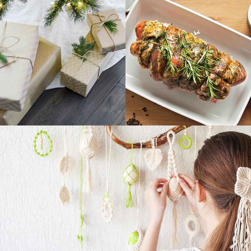 White String, 2 Rolls String, Flexible and Hard String for