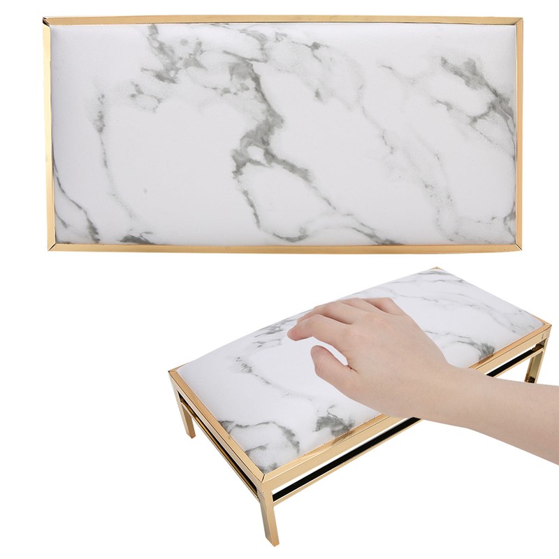 Nail Art Hand Pillow PU Leather Manicure Arm Rest Cushion
