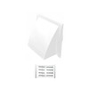H&C VENT Rectangular Ventilation Grille with Backflow Flap, Plastic Weather