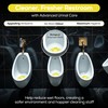 Alwees Fresh Spiral Urinal Mats - 4-in-1 Urinal Screen for