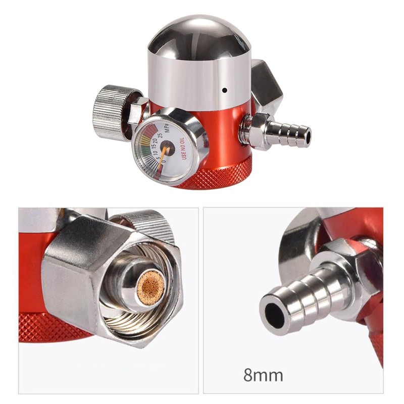 TENOL Gas Argon Quick Connector Fitting with Gauge M16x1.5 Outlet