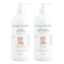 Set Crema & Shampoo Para Bebé (manzanilla Y Miel, 500ml C/u)