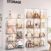 4 Packs Clear Handbag Storage Organizer for Closet, Acrylic Display