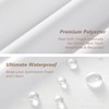 Felisa Waterproof Fabric Shower Curtain Liner with 6 Weighted Magnets,72