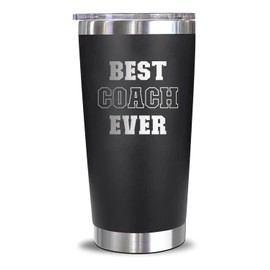 VDGifts Best Coach Ever Engraved Stainless Steel Tumbler - Sports - Soccer - Football - Baseball - Basketball - Gym Trainor - Trainer Mentor - Gift For Men Husban Him Brother