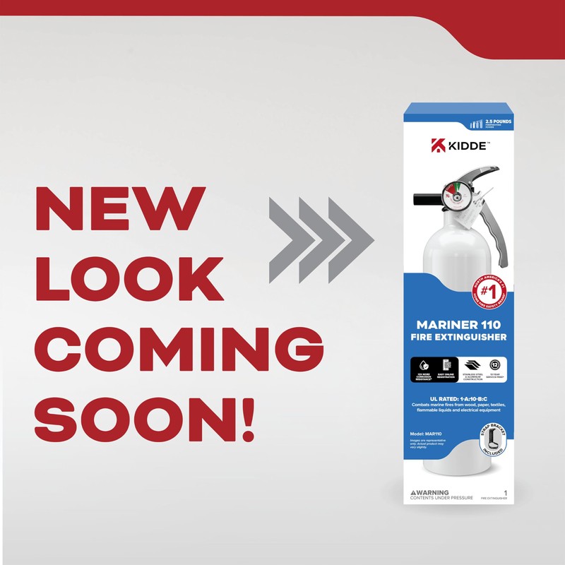 Kidde Fire Extinguisher for Boats, Single-Use 1A10BC