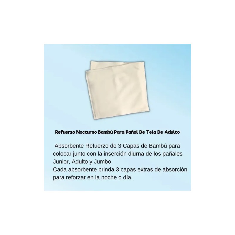 Pañal De Tela Para Adulto(28-32) Ecopipo Refuerzo Nocturno