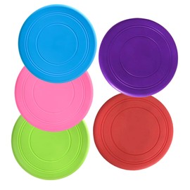 SUPVOX 5pcs Pet Flying Toys Ball Launcher for Large Dogs Dog Bumper Dog Throwing Disc Tennis Ball Launcher for Dogs Dog Obstacle Course Outdoor Toys Australia Silica Gel Chew