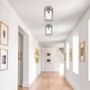 VINLUZ 1 Light Classic Semi Flush Mount Ceiling Light in