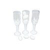nst 24 Plastic Miniature champagne flute Cup Candy Holder Favor