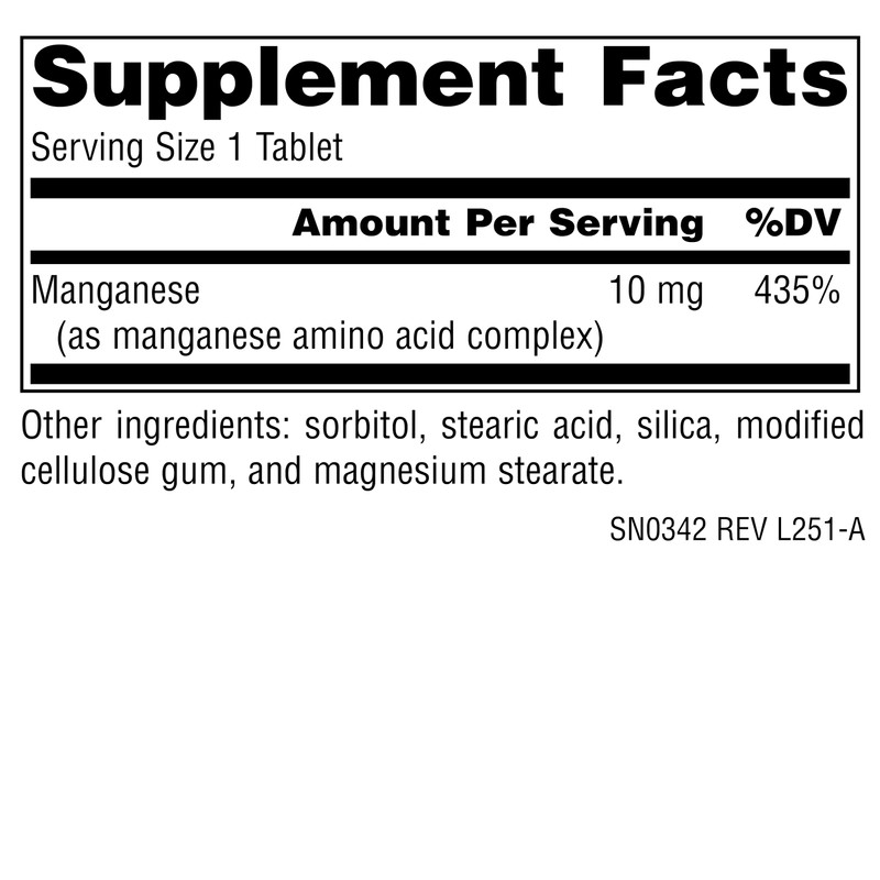Source Naturals Manganese, Amino Acid Complex - Supports Energy Production*