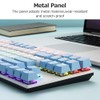 iBlancod K87 87 Keys Wired Mechanical Keyboard Metal Panel Two-color