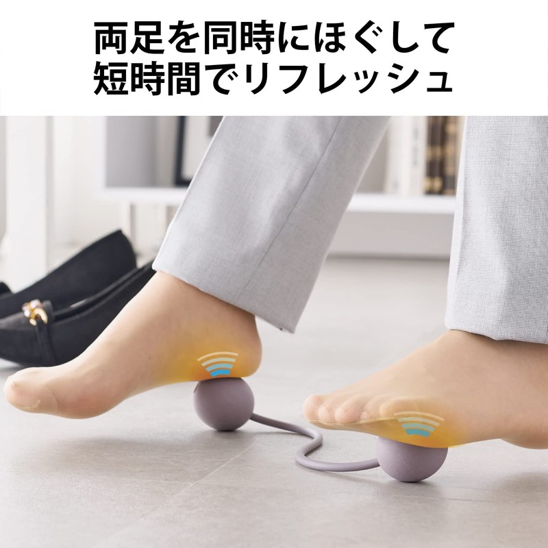 Elecom HCK-FBSGYL EClear Stretch Ball for Soles, Office Stretch, Soft,