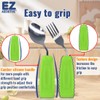 EZ Assistive Adaptive Weighted Utensils Set – Spoon and Fork