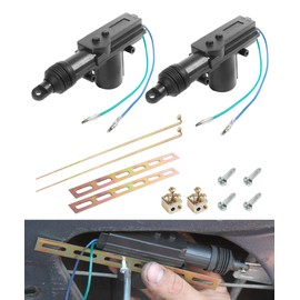 bylikeho 2 Pack Power Door Lock Kit,Car Accessories Universal Car Heavy Duty High Power Door Lock Actuator,Automotive Replacement 2 Wire 12V Locking System,Adds Power Door Locks to Most Vehicles