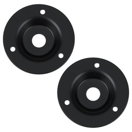 Be In Your Mind 2Pcs 1/4inch Round Mounting Plate Guitar Jack Plate for Loudspeaker Cabinet