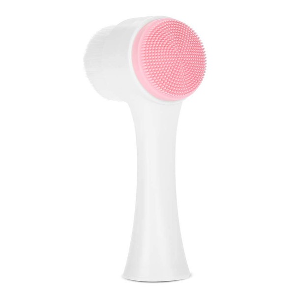 Face Brush, 3D Waterproof Double Sided Facial Cleansing Brush for Gentle Exfoliating and Deep Scrubbing (#2)