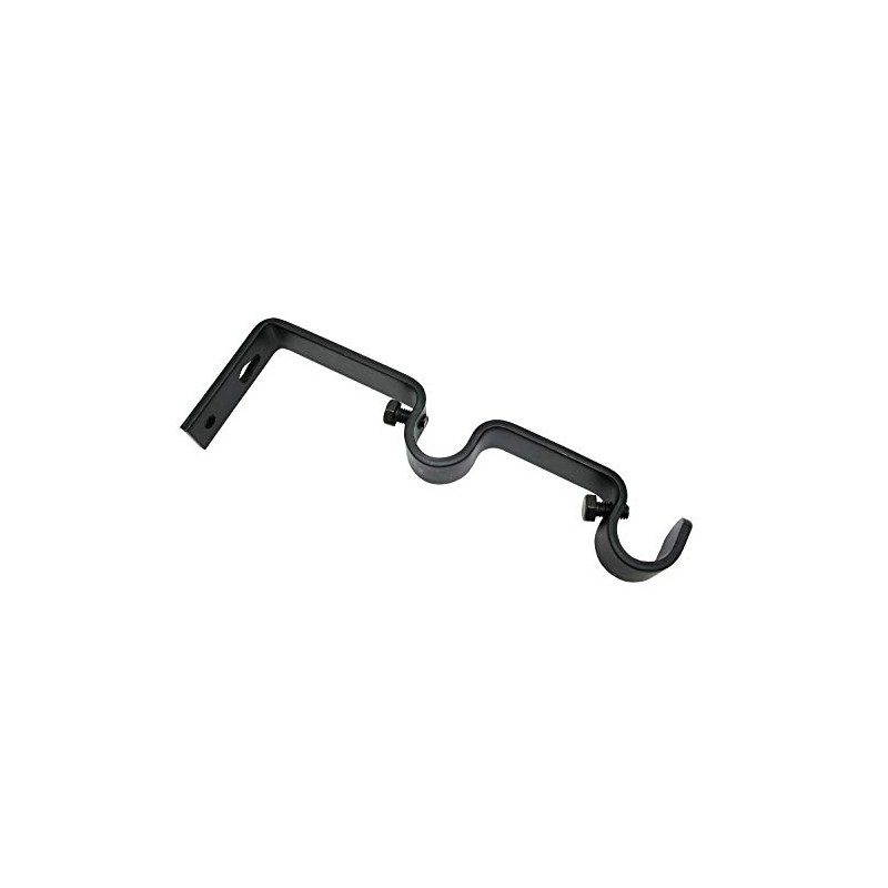 Gardinia 2 x Double Curtain Pole Brackets Diameter 16mm 7/7cm