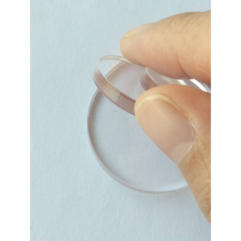 MEYA Set of 20pcs Clear Acrylic Discs, Plexiglass Laser cut