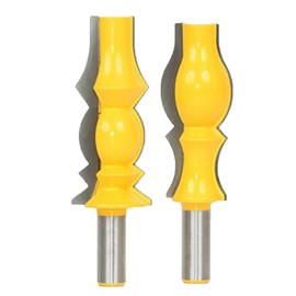 Shank Crown Molding Router Bit, Corner Rounding Edge-forming Roundover Beading Router Bit Set, Woodworking Milling Cutter Tools-Lamp + Drum Type