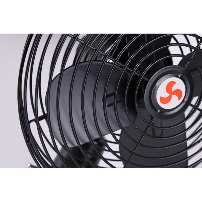Volcode 12V 8" Heavy Duty Metal Dash Fan - 2