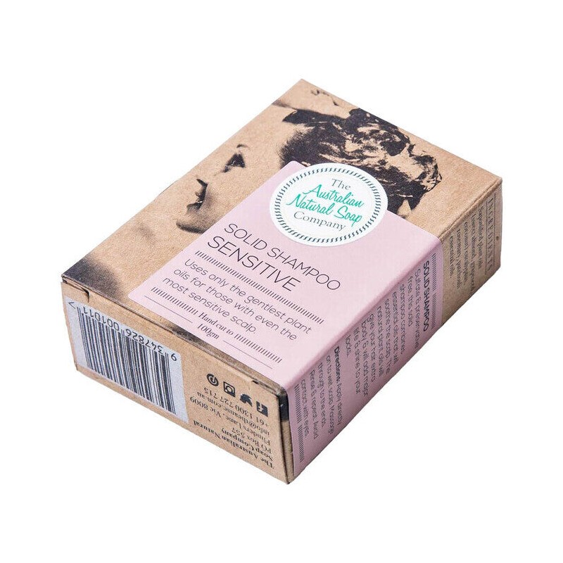 Australian Natural Soap Company Solid Shampoo - Sensitive, 100g