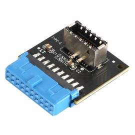 ieron USB 3.0 to 3.2 Adapter - Internal 19-pin Header to USB 3.2 / Type C 20-pin TYPE-E External Front Panel Adapter Support Systems - WINXP/ 7/8/10 32/64BIT/ MAC/Linux