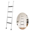 KUAFU 60'' Bunk Bed Ladder with RV W/Hook and Rubber