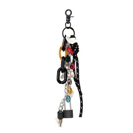 HOHOPEACH Beads Chain Bag Charms for Handbag Y2k Accessories Purse Charm Backpack Charm Cute Keychain (Black Star,One Size)