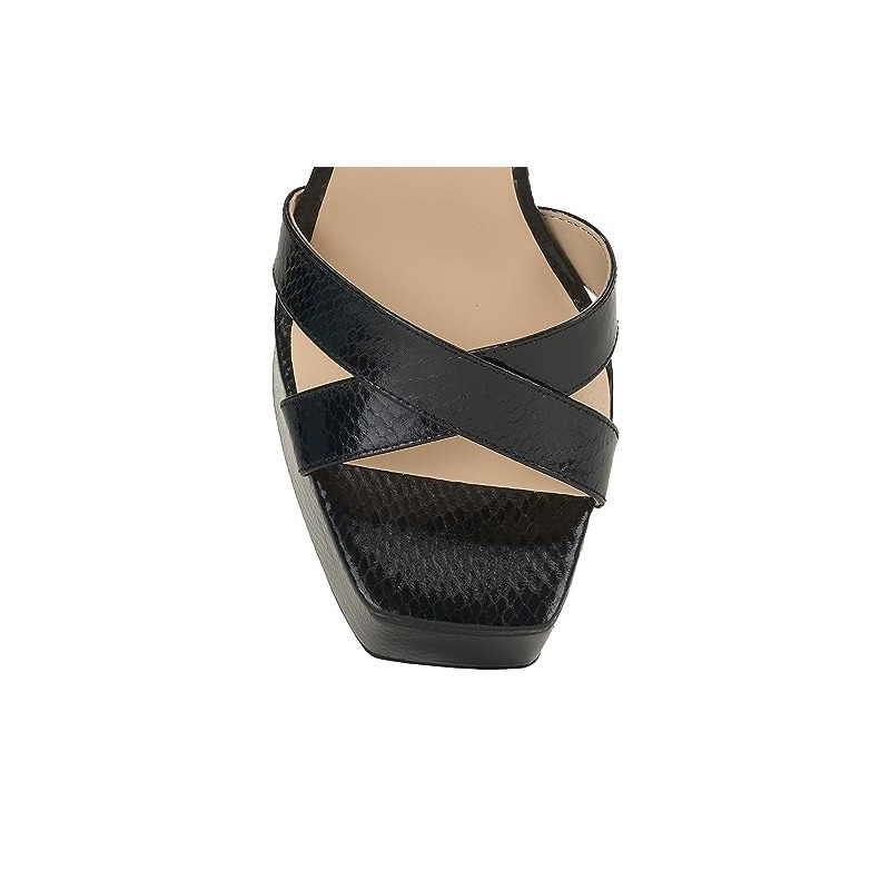 Jessica Simpson Women's Beasley Platform Sandal Heeled, Black, 10